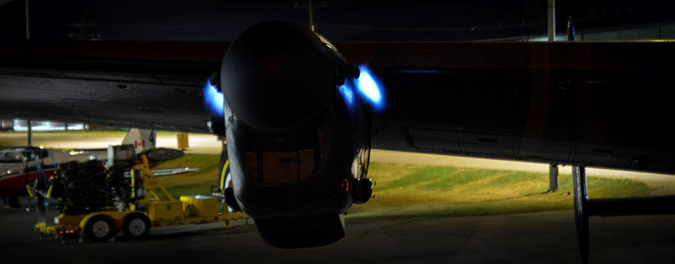 Blue engine exhaust flame